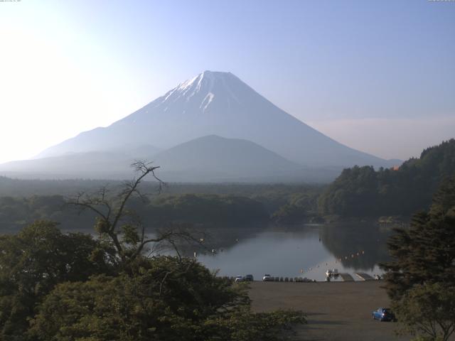 精進湖からの富士山