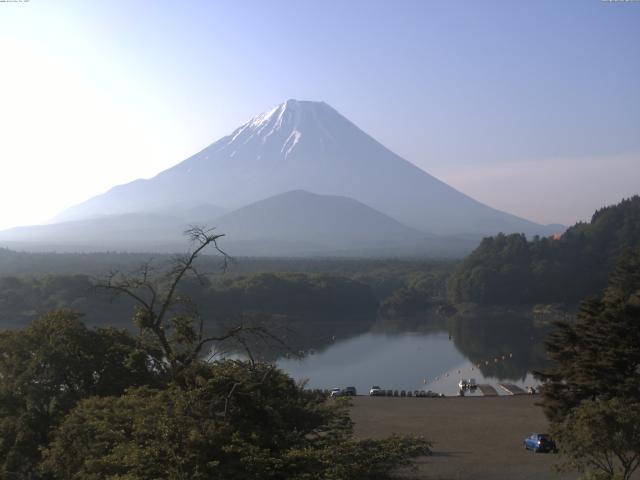精進湖からの富士山