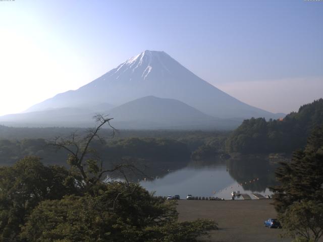 精進湖からの富士山
