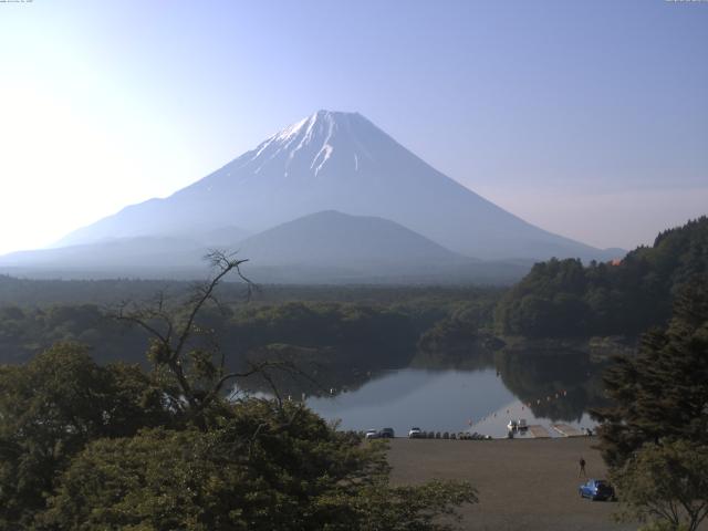 精進湖からの富士山