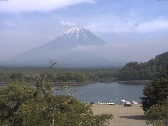精進湖からの富士山