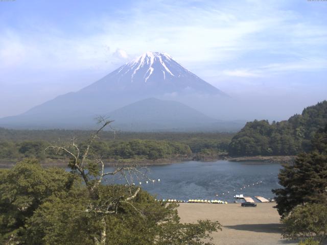 精進湖からの富士山