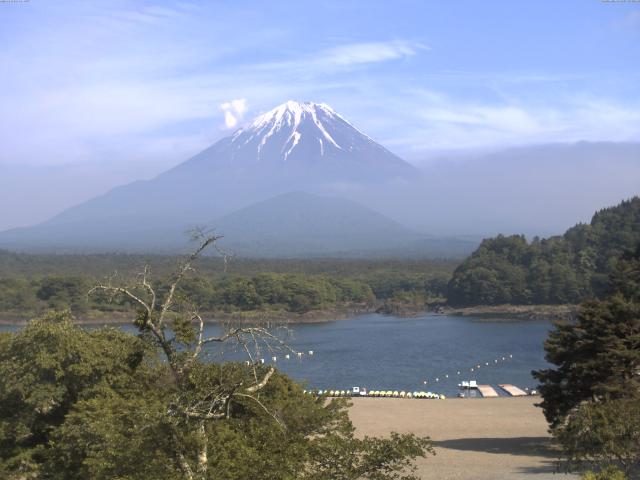 精進湖からの富士山