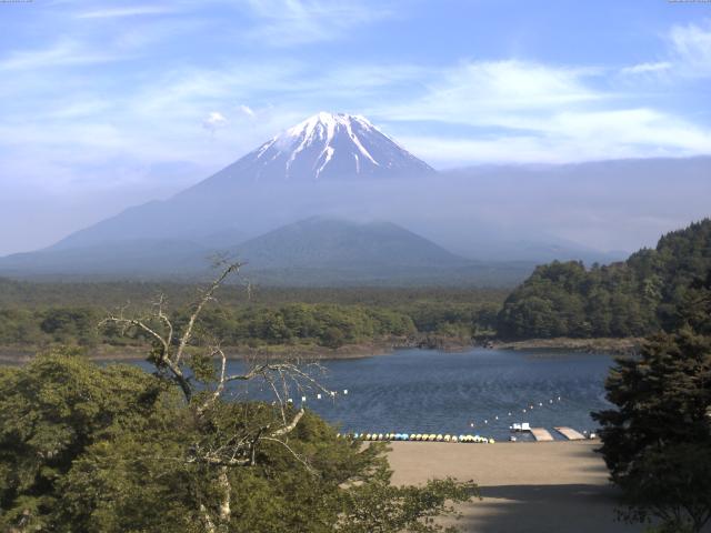 精進湖からの富士山
