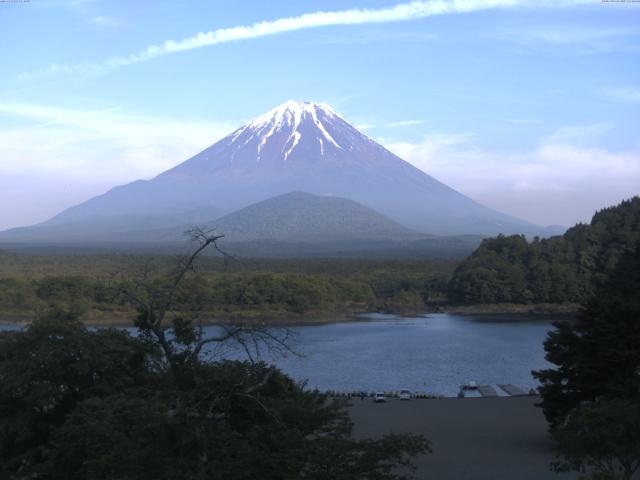 精進湖からの富士山