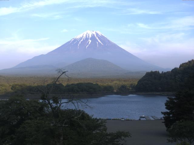 精進湖からの富士山