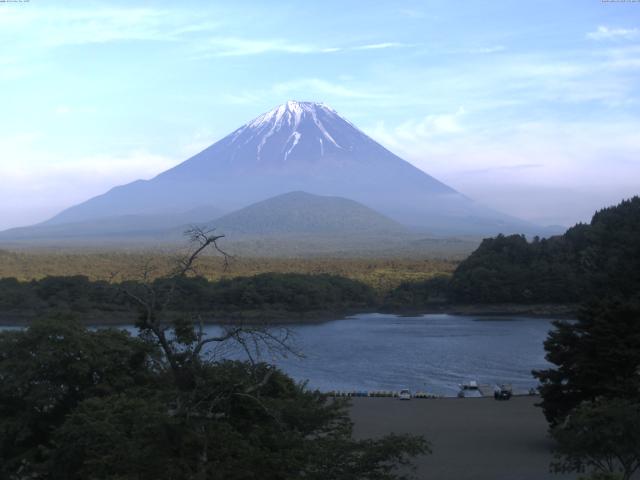 精進湖からの富士山