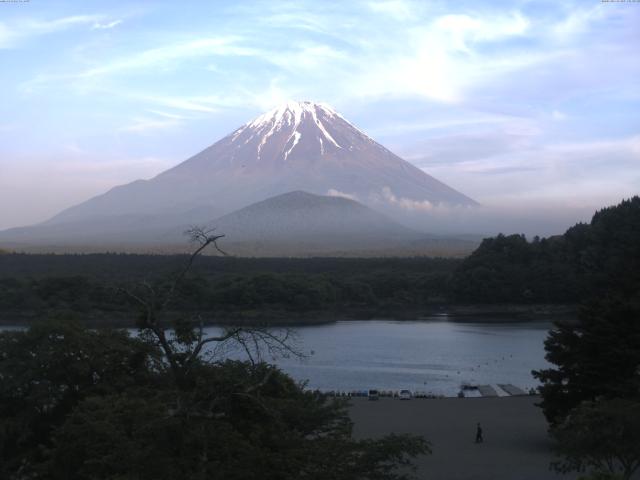 精進湖からの富士山