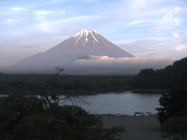 精進湖からの富士山