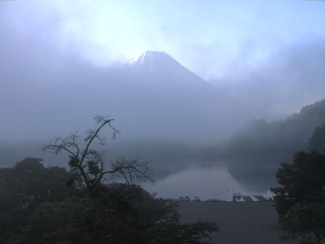 精進湖からの富士山