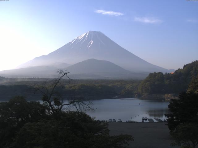 精進湖からの富士山
