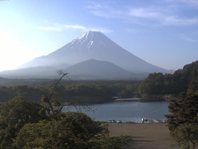 精進湖からの富士山