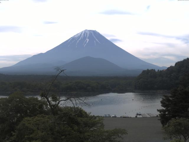 精進湖からの富士山