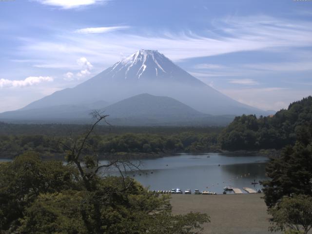 精進湖からの富士山