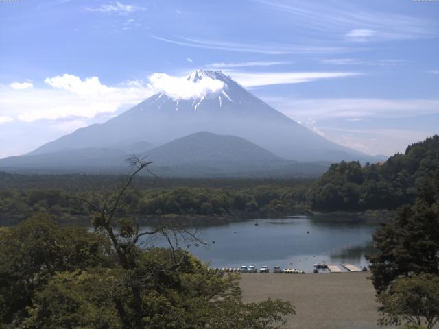 精進湖からの富士山