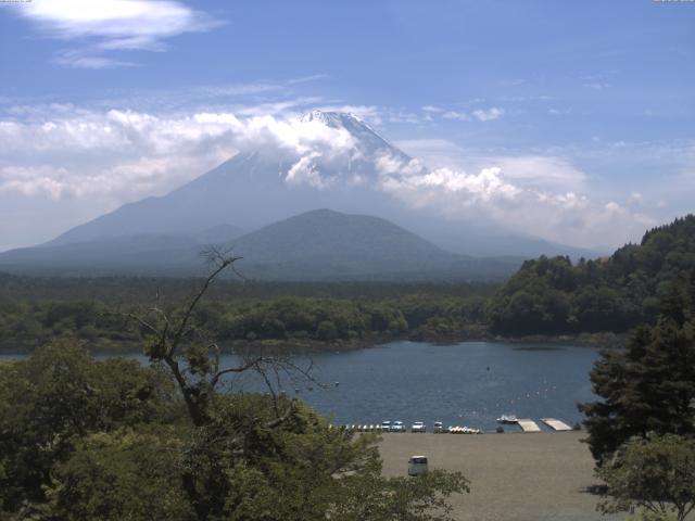 精進湖からの富士山