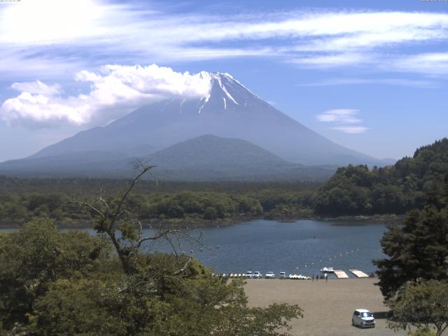 精進湖からの富士山