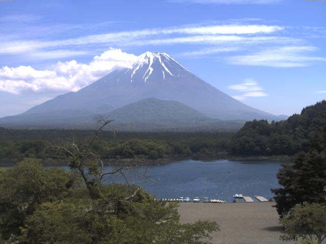 精進湖からの富士山