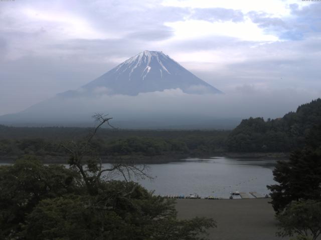 精進湖からの富士山