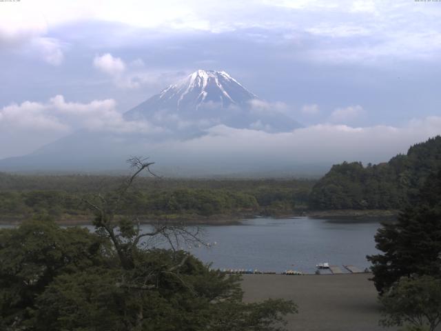 精進湖からの富士山
