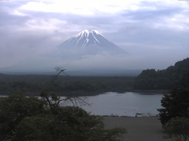 精進湖からの富士山