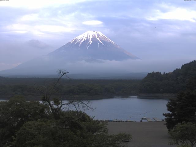 精進湖からの富士山
