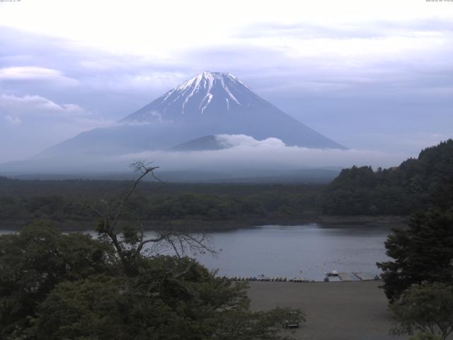 精進湖からの富士山