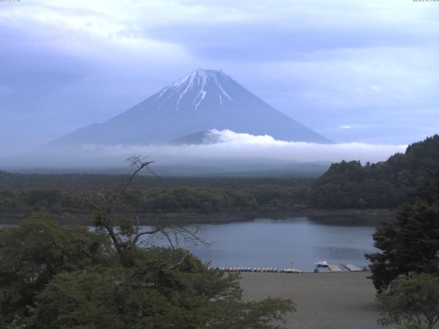 精進湖からの富士山