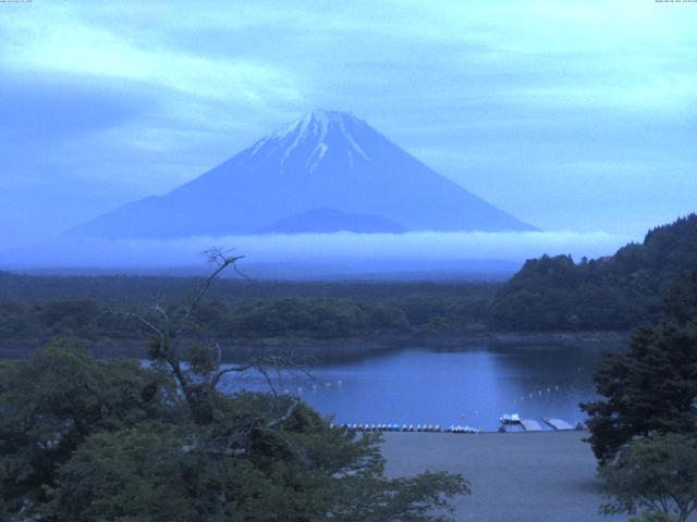 精進湖からの富士山