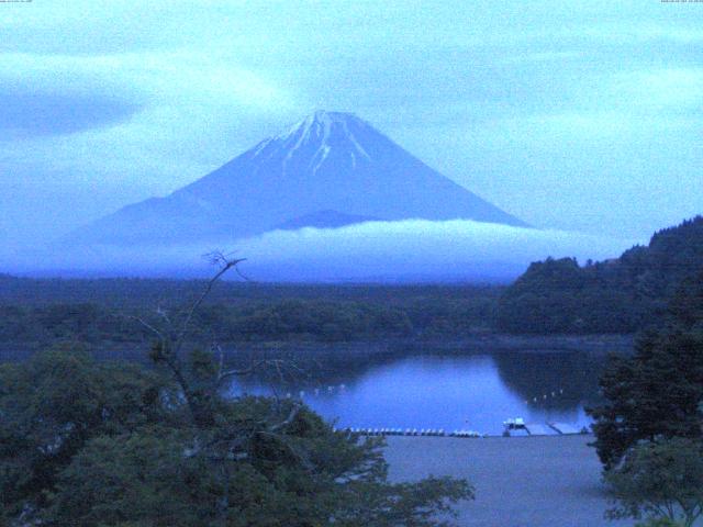 精進湖からの富士山