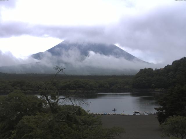 精進湖からの富士山