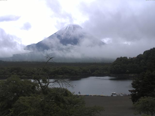 精進湖からの富士山