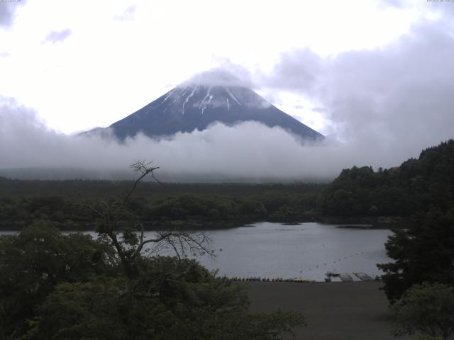 精進湖からの富士山