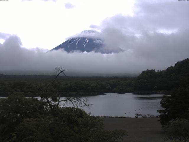 精進湖からの富士山