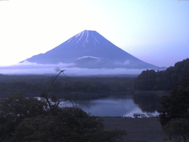 精進湖からの富士山
