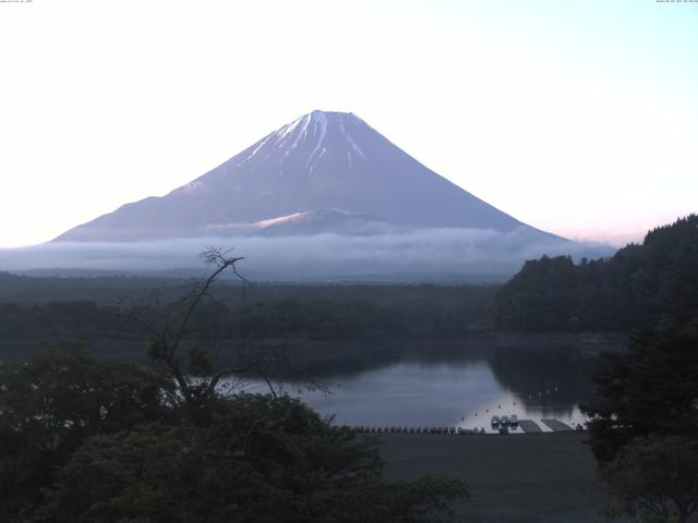 精進湖からの富士山