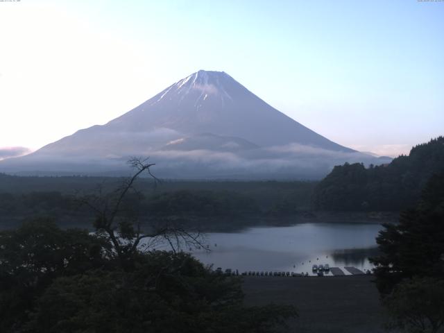精進湖からの富士山
