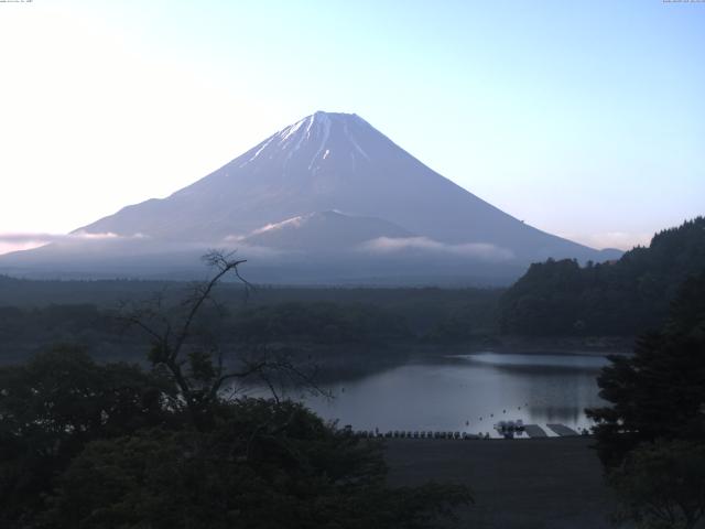 精進湖からの富士山