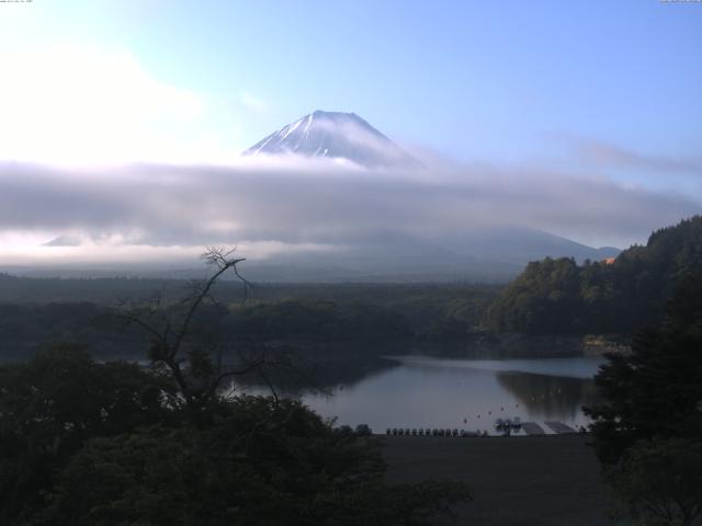 精進湖からの富士山