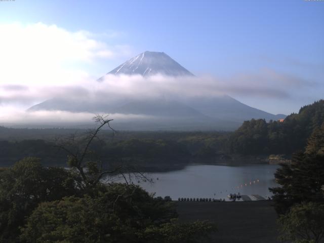 精進湖からの富士山