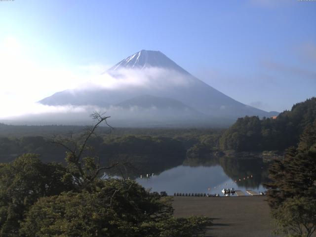 精進湖からの富士山