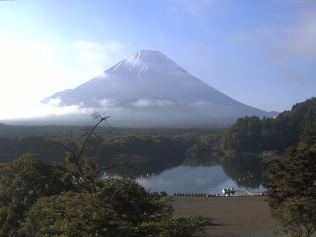 精進湖からの富士山