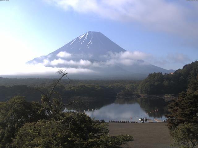精進湖からの富士山