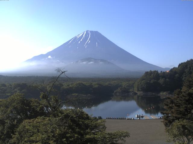 精進湖からの富士山