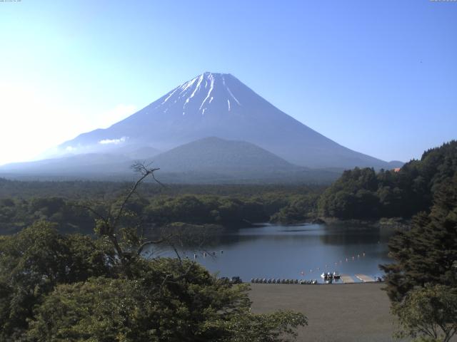精進湖からの富士山