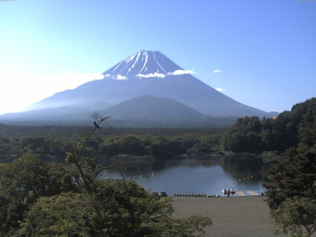 精進湖からの富士山