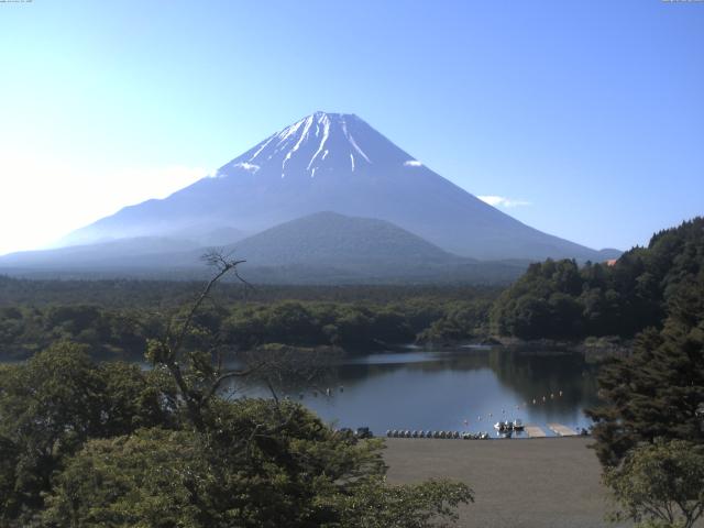精進湖からの富士山