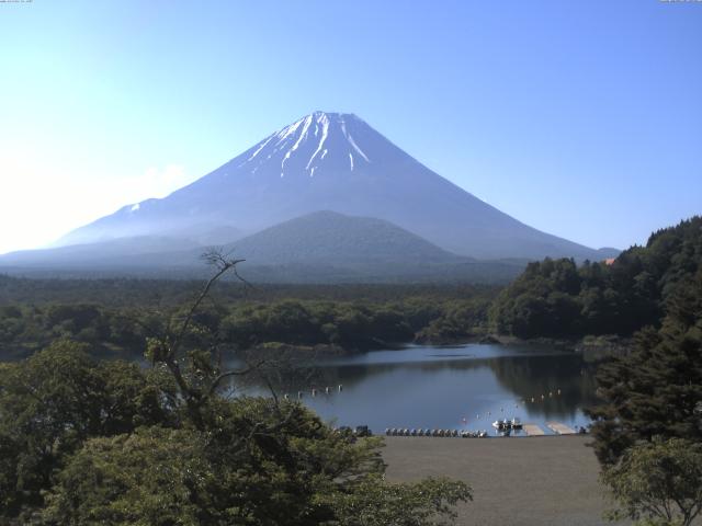 精進湖からの富士山