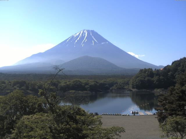 精進湖からの富士山