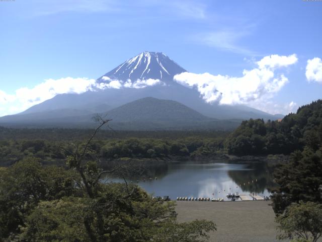 精進湖からの富士山
